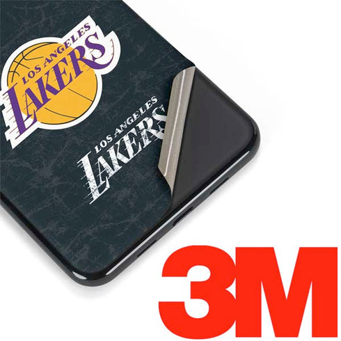 NBA Los Angeles Lakers Black Primary Logo Google Pixel 3a Skin